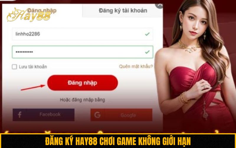 Đăng ký Hay88 chơi game không giới hạn